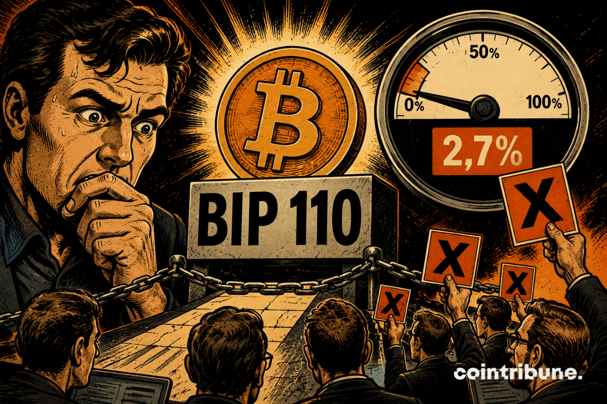 Bitcoin is facing a critical phase for BIP 110, as minimal support of 2.7% threatens its controversial future.