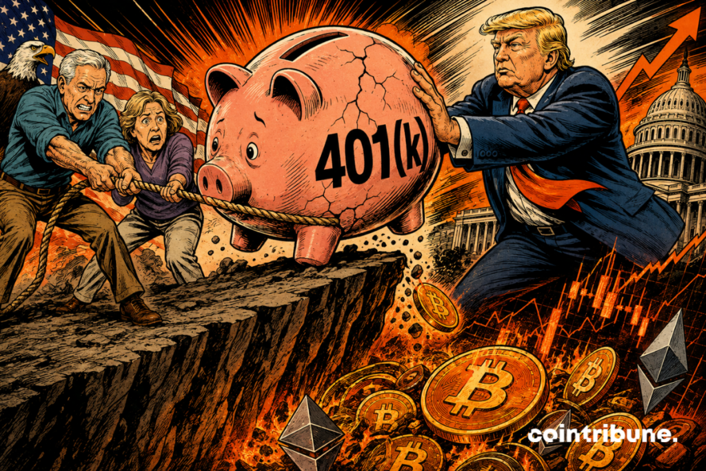 Trump pushes U.S. retirement savings toward the crypto abyss