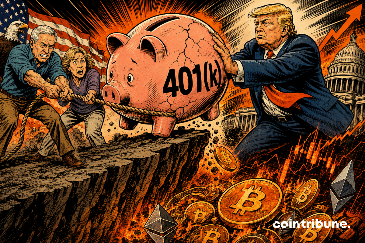Trump Pushes Crypto in 401(k)s, but 77% See It as Risky