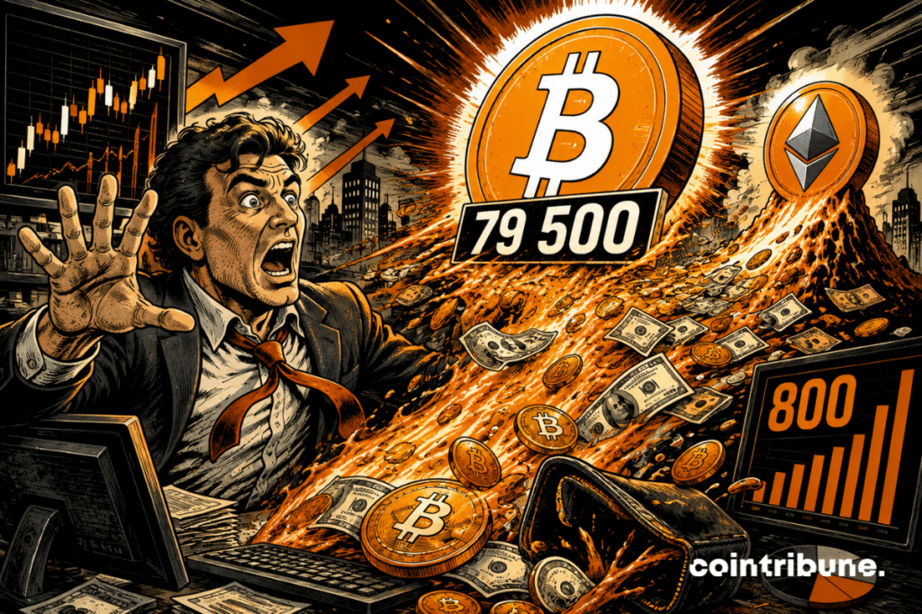 Bitcoin franchit 79 500, tandis que BTC et ETH attirent 800 millions de dollars, déclenchant une vague d’euphorie financière mondiale spectaculaire.