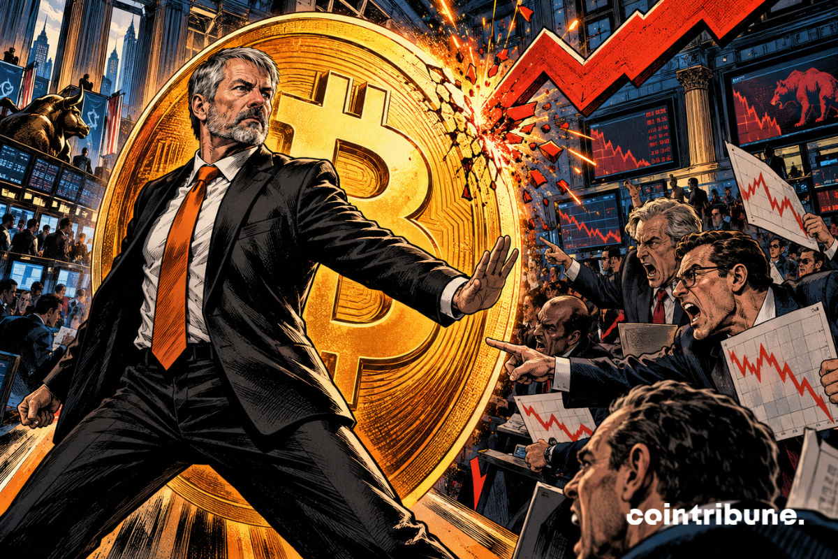 Bitcoin est revenu autour de 80 000 dollars vendredi, mais Jason Calacanis n’y voit pas un retour en grâce. L’investisseur américain estime que l’actif a perdu une bonne partie de son attrait auprès du grand public après 17 ans d’existence. Michael Saylor lui a répondu avec un chiffre : 1 600 milliards de dollars de capitalisation. Pour le président exécutif de Strategy, Bitcoin n’a pas besoin de devenir le prochain moyen de paiement universel. Son usage principal serait désormais la conservation du patrimoine sur le long terme. Bitcoin à 80 000 $, mais Calacanis n’est toujours pas convaincu Le rebond de Bitcoin a suffi à relancer un vieux débat. Vendredi, alors que le BTC retrouvait les 80 000 dollars, Jason Calacanis a comparé le mouvement au rebond d’un actif qu’il considère déjà dépassé. L’investisseur suit pourtant Bitcoin depuis ses premières années. Il estime aujourd’hui que l’expérience utilisateur reste compliquée, que le réseau n’est pas devenu une référence pour les paiements ou les smart contracts et que l’enthousiasme du grand public s’est émoussé. Sa comparaison est volontairement sévère : Bitcoin lui ferait désormais penser au CD à l’époque de Spotify ou au DVD face à Netflix. Calacanis attaque surtout l’idée de l’adoption de masse. Selon lui, si Bitcoin devait trouver un cas d’usage incontournable pour le grand public, 17 années auraient déjà dû suffire. Le marché raconte toutefois une histoire plus large. Bitcoin reste valorisé autour de 1 600 milliards de dollars et continue d’être accumulé par des entreprises cotées. Strategy en est l’exemple le plus visible. Fin août, la société de Michael Saylor a acheté 4 603 BTC supplémentaires pour 369,7 millions de dollars, portant alors ses réserves à 845 050 BTC. Le Bitcoin défendu aujourd’hui par Saylor ressemble donc assez peu à celui vendu comme moyen de paiement quotidien il y a quinze ans. Saylor défend Bitcoin comme capital numérique La réponse de Michael Saylor tient en quelques lignes. Il rappelle d’abord que Calacanis observe Bitcoin depuis 2011. Depuis, l’actif a atteint environ 1 600 milliards de dollars de capitalisation et reste, selon lui, le principal actif numérique au monde. Puis il déplace complètement le débat. Pour Saylor, l’application majeure de Bitcoin est le « capital numérique ». Il ne cherche donc pas à répondre point par point aux critiques sur les smart contracts ou les paiements. Sa thèse est différente : conserver une richesse sur plusieurs générations serait un usage suffisamment important pour justifier l’existence du réseau. Et il termine avec une réponse beaucoup plus courte : « The orange tie stays. » La cravate orange fait référence à l’image que Calacanis venait justement de moquer : celle d’un mouvement Bitcoin passé, selon lui, des premiers utilisateurs rebelles aux investisseurs institutionnels en costume. Saylor assume cette transformation. Il défend d’ailleurs depuis plusieurs mois l’idée que Bitcoin n’obéit plus aussi fortement à son ancien cycle de quatre ans. Dans sa lecture, les ETF, les entreprises et les grands flux de capitaux prennent une place que les seuls halvings et mineurs occupaient davantage auparavant. Le désaccord avec Calacanis porte finalement aussi là-dessus : que faut-il attendre de Bitcoin en 2026 ? Un produit grand public utilisé tous les jours, ou un actif détenu pendant des années ? Strategy a elle-même changé sa manière de gérer ses bitcoins Le discours de Saylor reste très favorable à Bitcoin. La gestion de Strategy est devenue, elle, plus souple. L’entreprise a longtemps été associée à une politique simple : lever du capital, acheter du BTC et conserver. Cette mécanique existe toujours, mais elle n’est plus absolue. En 2026, Strategy a vendu une partie de ses bitcoins, renforcé ses réserves en dollars puis recommencé à acheter lorsque ses conditions de financement se sont améliorées. Fin août, elle détenait 845 050 BTC pour un coût cumulé d’environ 63,73 milliards de dollars. Son prix d’acquisition moyen tournait autour de 75 400 dollars par bitcoin. Saylor a même ouvert la porte à une monétisation ponctuelle des réserves Bitcoin de Strategy pour répondre à certains besoins financiers. Cela ne ressemble pas vraiment à l’abandon décrit par Calacanis. Bitcoin vaut toujours environ 80 000 dollars. Strategy en possède des centaines de milliers. Les ETF et les trésoreries d’entreprises ont changé le profil de ses acheteurs. Son rôle initial, lui, continue de faire débat. Calacanis voit un produit qui n’a jamais trouvé son moment « Spotify ». Saylor voit 1 600 milliards de dollars de capital numérique et aucune raison de retirer sa cravate orange.