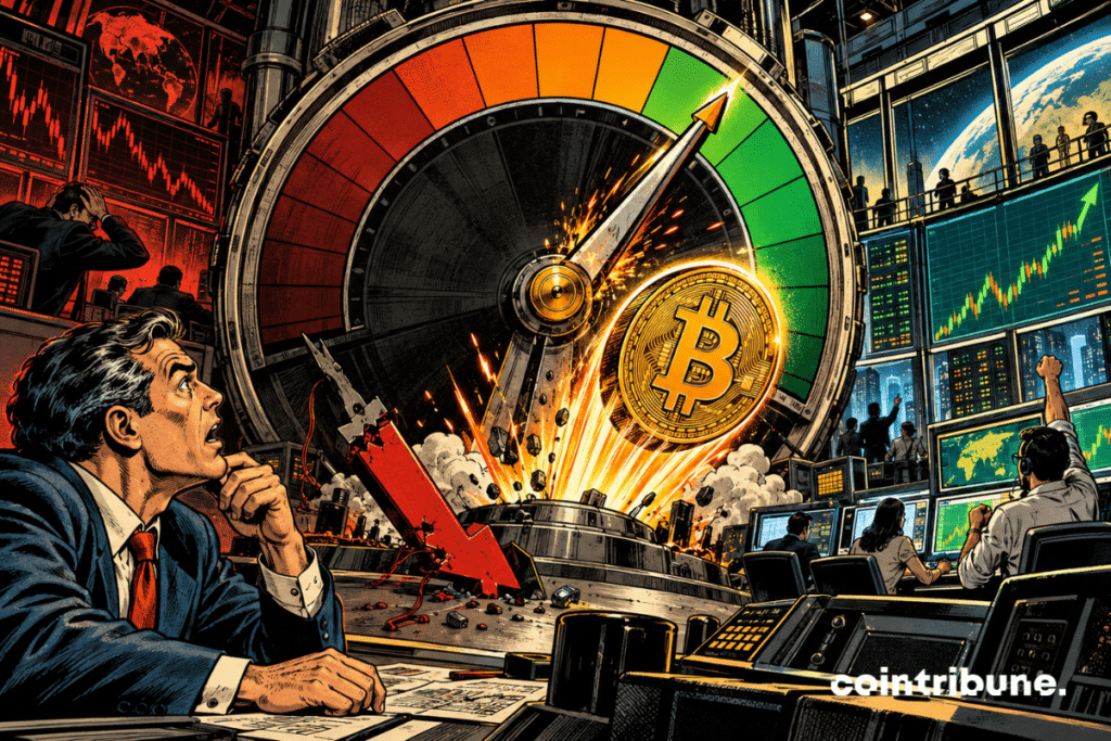 Un indicateur crypto bascule vers une zone haussière tandis qu’un Bitcoin géant repart à la hausse.