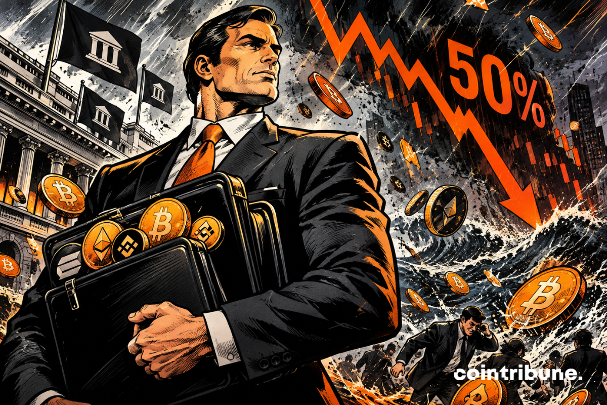 Les institutions maintiennent leurs positions crypto malgré une chute de 50 %