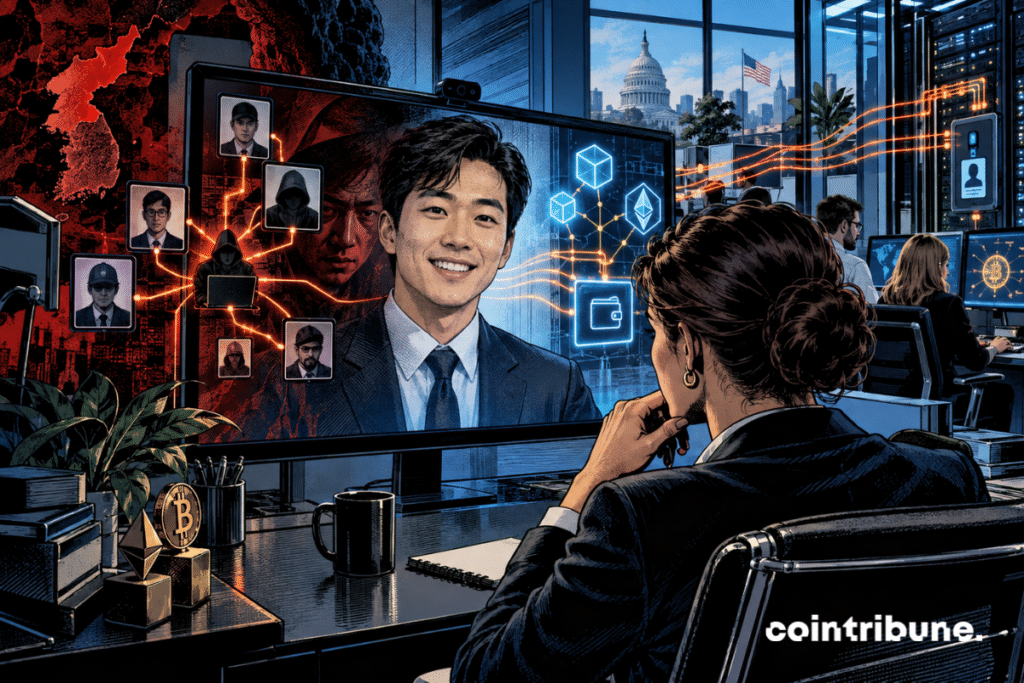 Un faux candidat en visioconférence dissimule plusieurs identités numériques reliées à une entreprise crypto américaine.