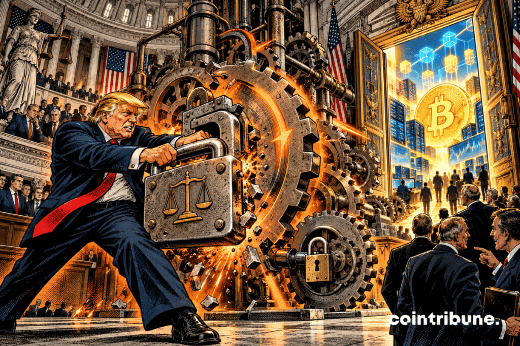 Donald Trump retire un verrou d’un mécanisme réglementaire ouvrant la voie au marché crypto.