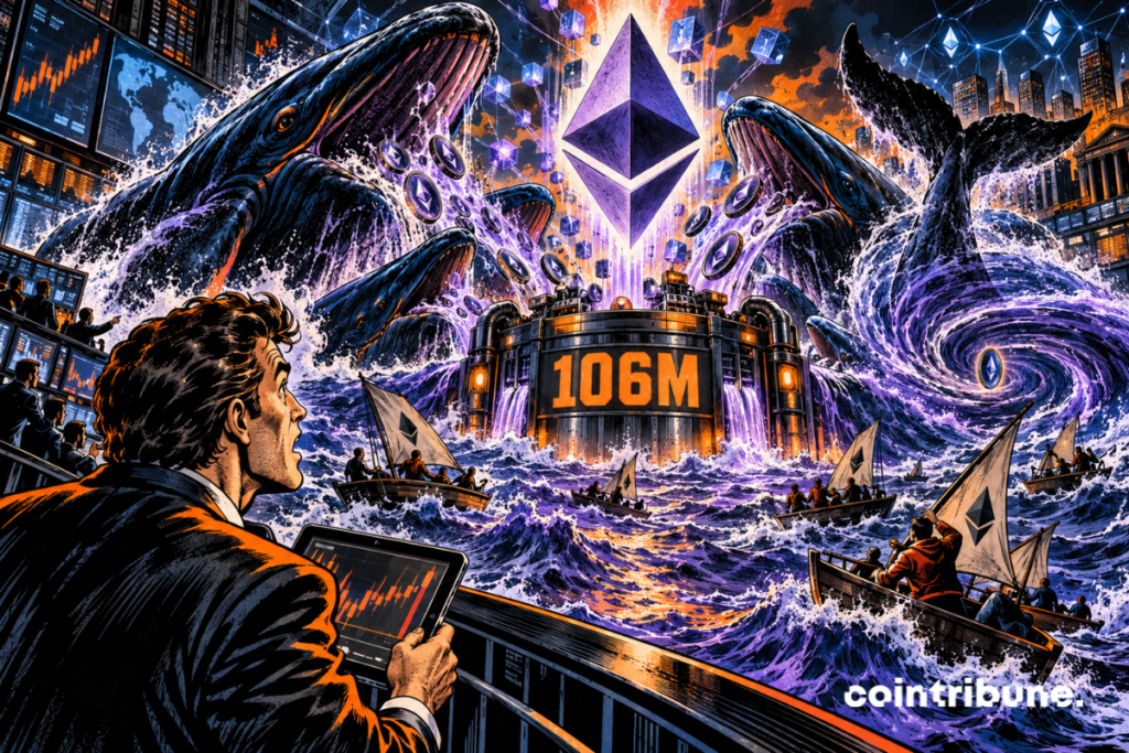 Crypto whales surround Ethereum as a central reserve shows 6M.