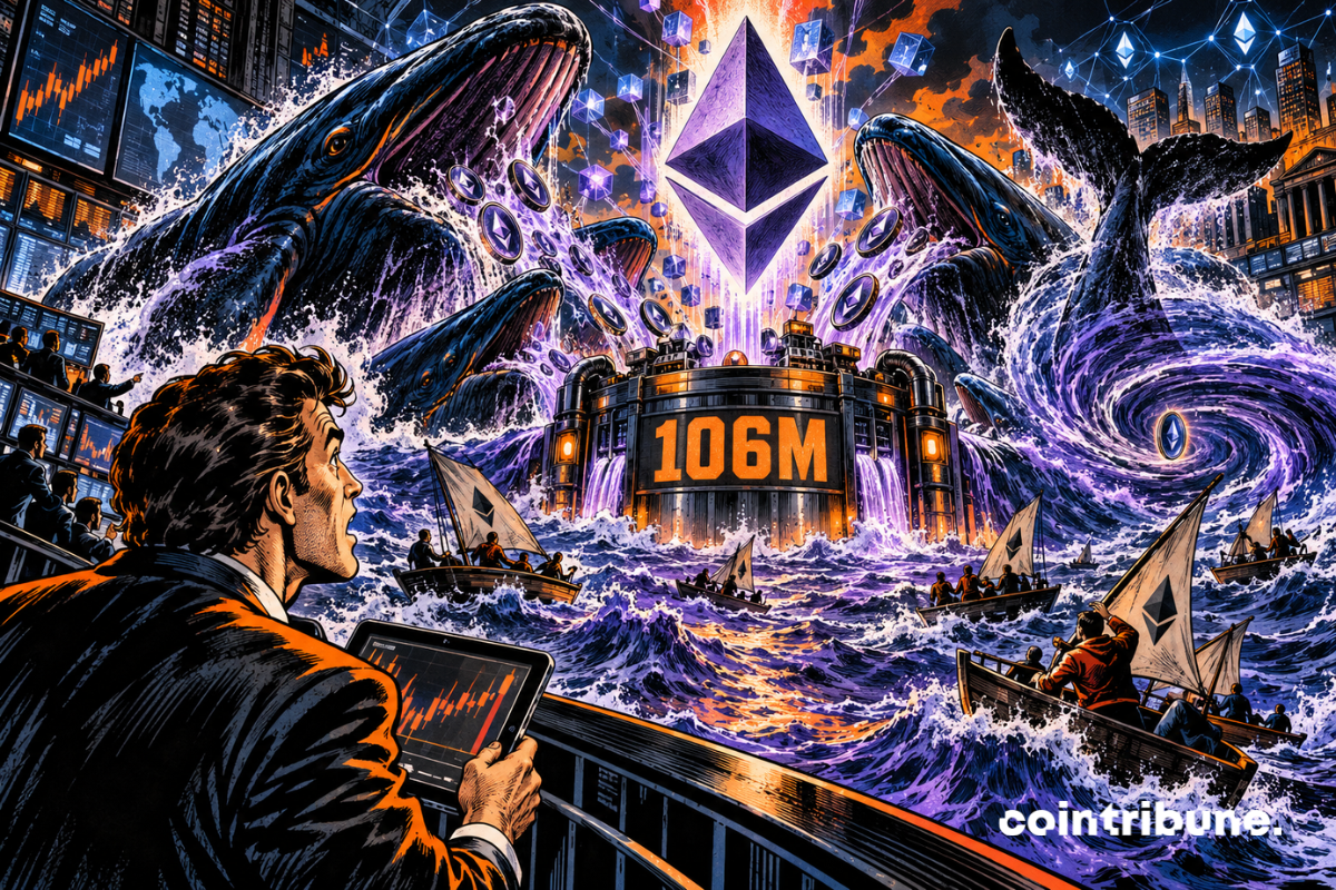 Crypto : Les baleines prennent le relais sur Ethereum avec 106 millions $