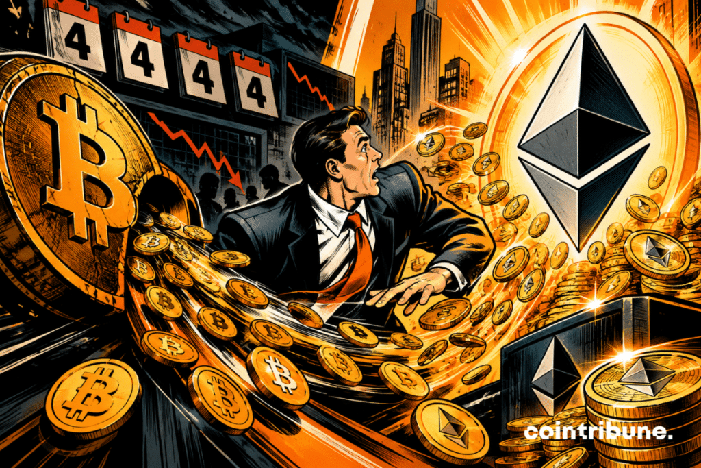 Ethereum attire les capitaux alors que Bitcoin subit quatre jours consécutifs de sorties dans une scène financière spectaculaire et dynamique.