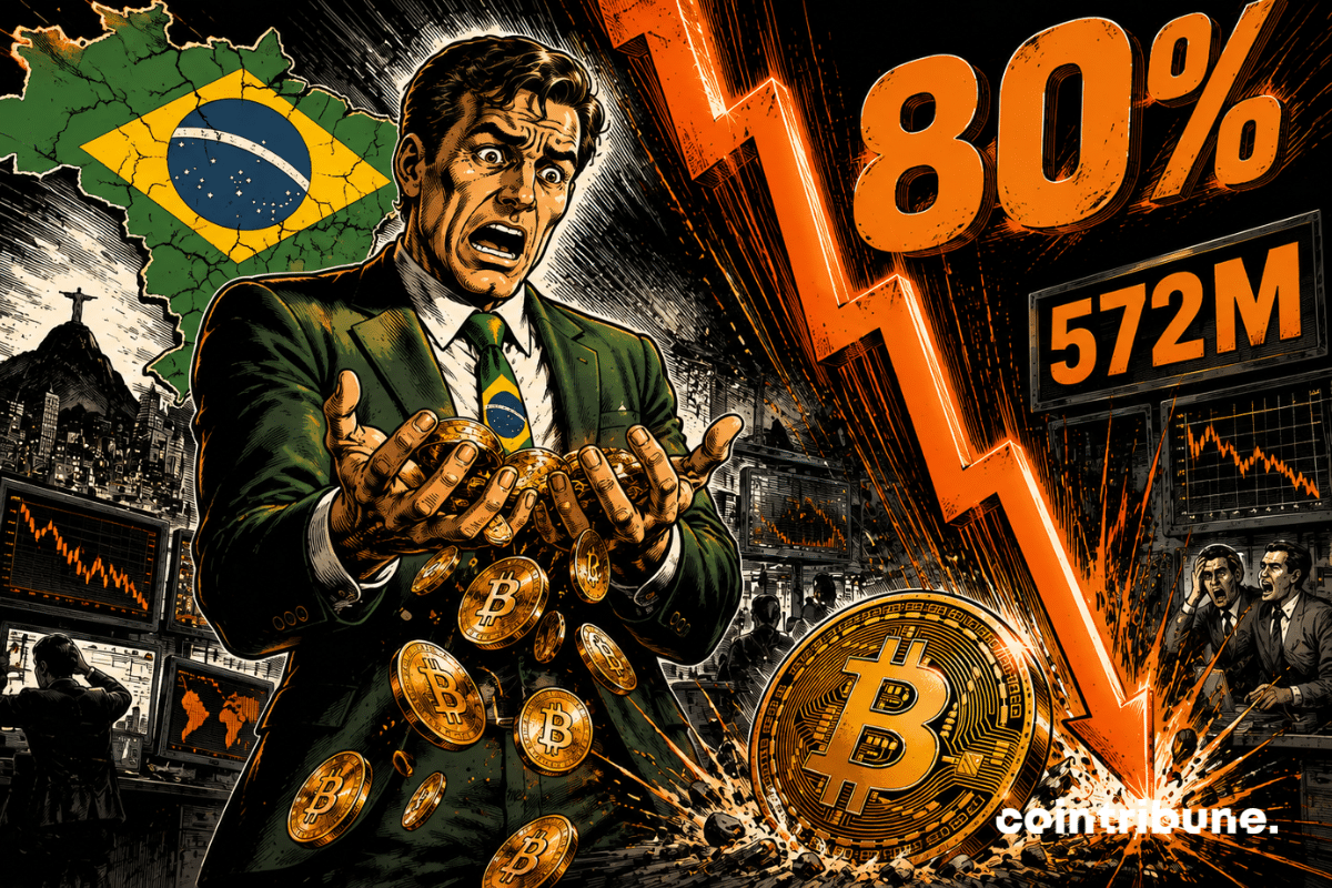 Le Brésil voit ses achats crypto tomber à 572 millions de dollars
