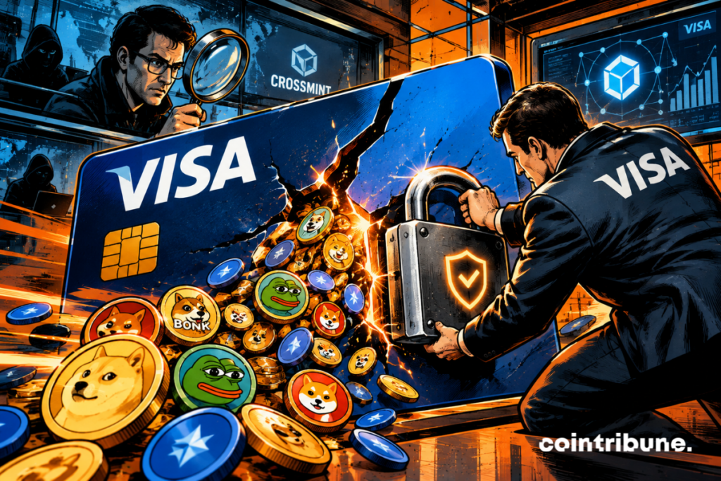 Visa corrige une faille permettant aux memecoins de générer indûment des récompenses, tandis qu’une enquête révèle la vulnérabilité exploitée récemment.