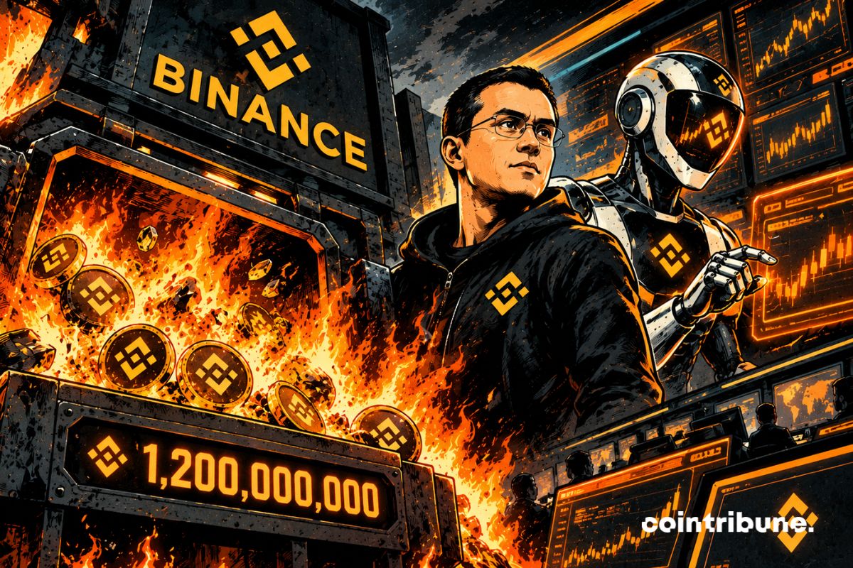 Crypto : Binance brûle 1,2 milliard $ de BNB et dévoile son IA de trading