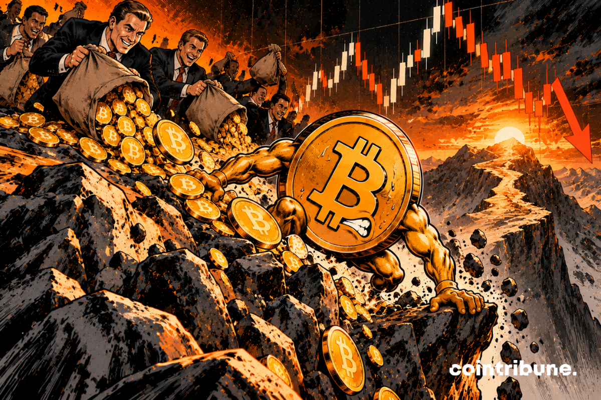 Le Bitcoin au bord du précipice.