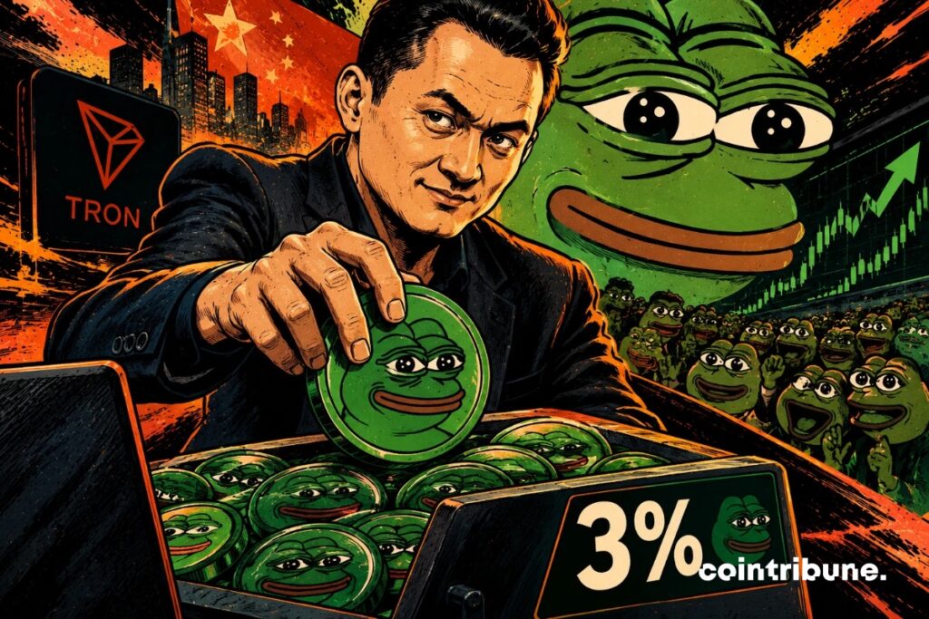 Los datos revelan que Justin Sun posee cerca de 50 millones de $ en $PEPE, correspondientes al 3% de la oferta cripto. ¡El mèmecoin salta!