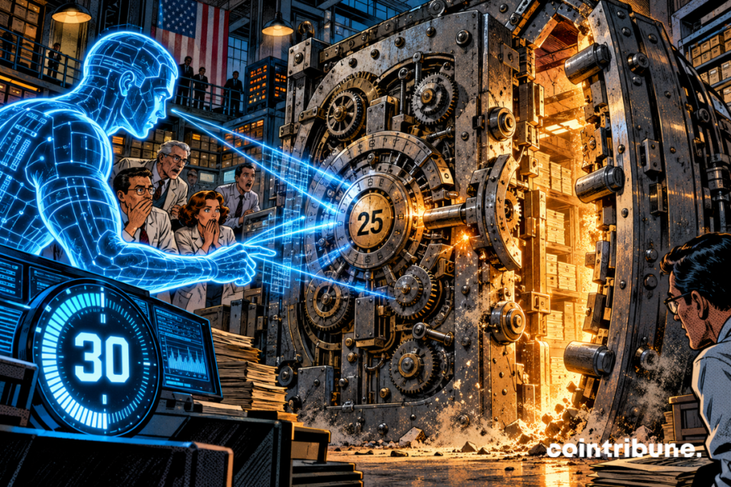 Une IA ouvre un coffre cryptographique vieux de 25 ans sous un compteur affichant 30.