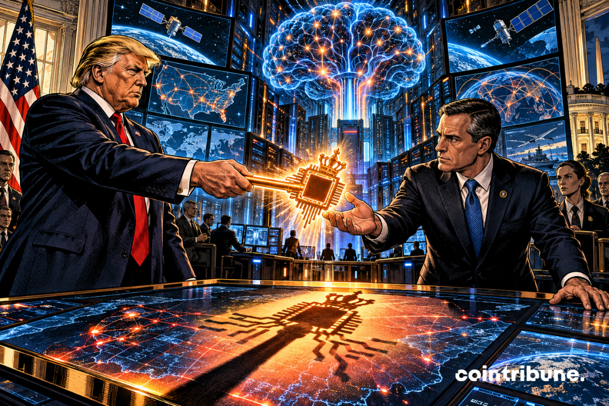 Donald Trump remet symboliquement les commandes de l’IA à un haut responsable du renseignement américain.