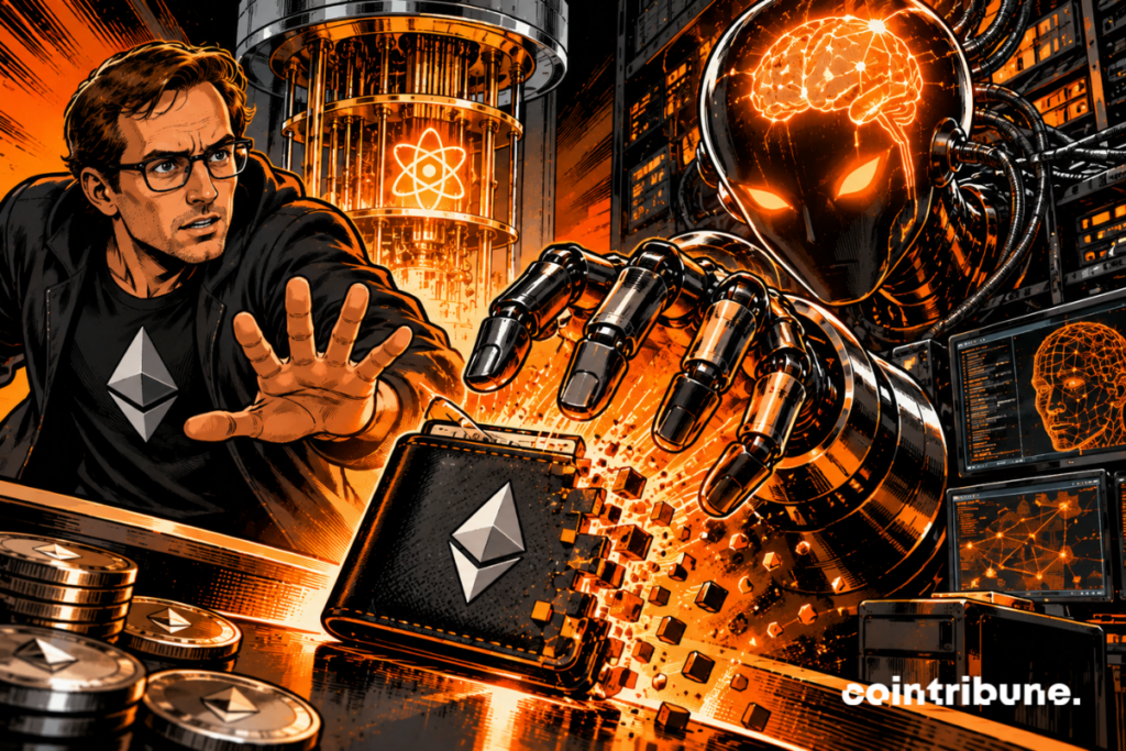 L'IA menace un portefeuille Ethereum.