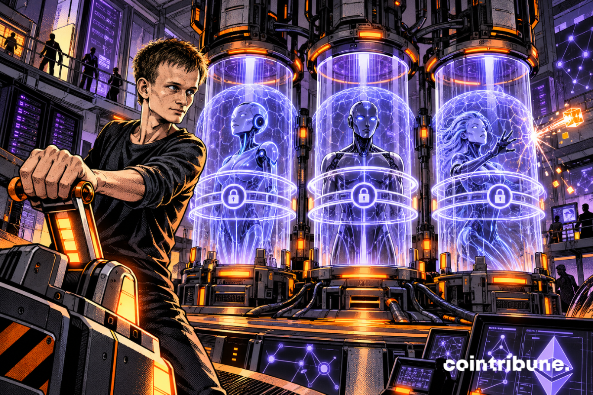 Vitalik Buterin verrouille plusieurs agents IA dans des capsules sécurisées au sein d’un laboratoire Ethereum.