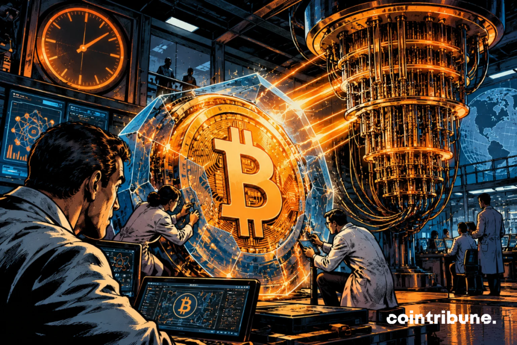 Engineers are strengthening Bitcoin's defenses against the threat of quantum computers, illustrating a complex cryptographic transition that will take several years.