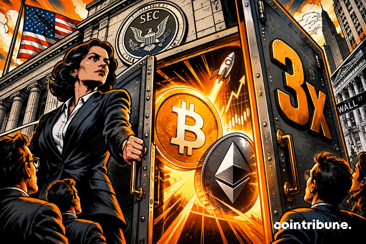 La SEC ouvre les portes aux ETP Bitcoin et Ether à effet de levier 3x, propulsant cryptomonnaies vers Wall Street.