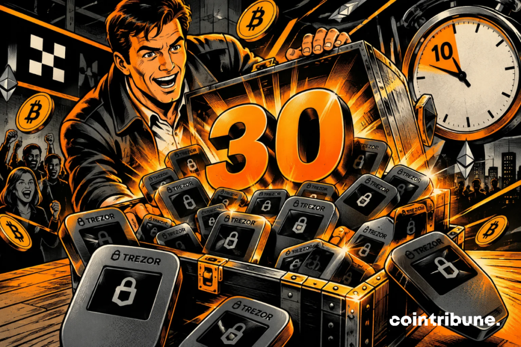 OKX x Cointribune : 30 Trezor à gagner jusqu'au 10 octobre