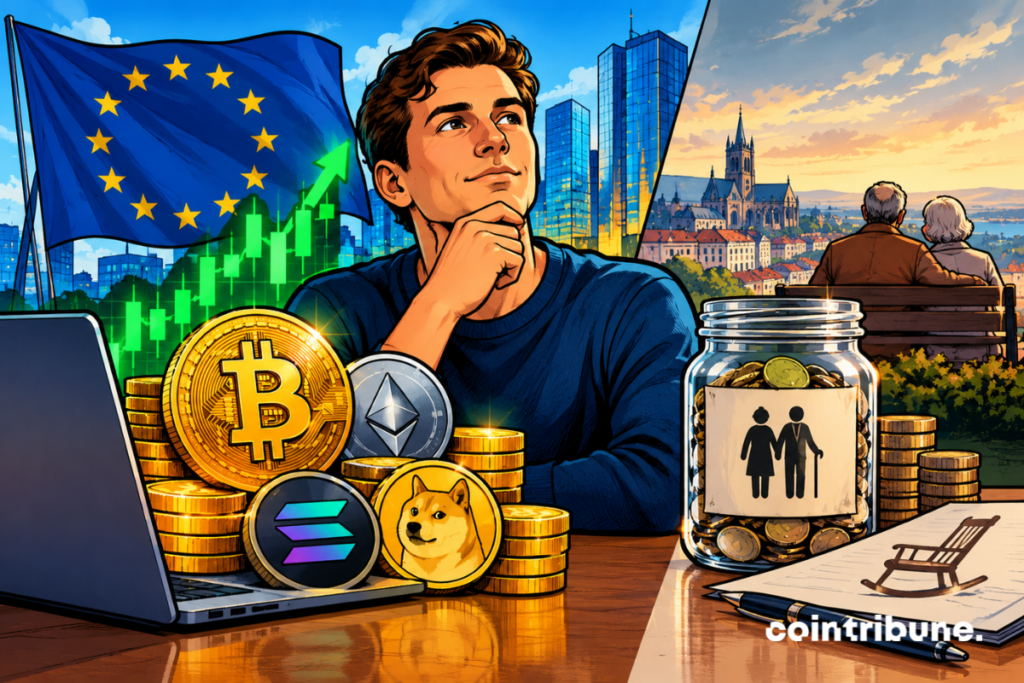 Les Européens comparent les investissements en crypto aux solutions d’épargne retraite pour construire leur patrimoine.
