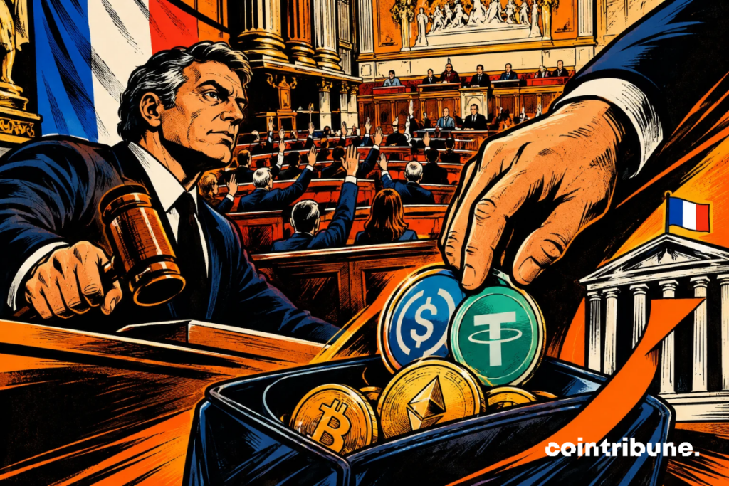 Les parlementaires français votent une mesure fiscale visant les échanges de stablecoins. Le sujet associe pouvoir politique, réglementation financière et univers des cryptomonnaies.