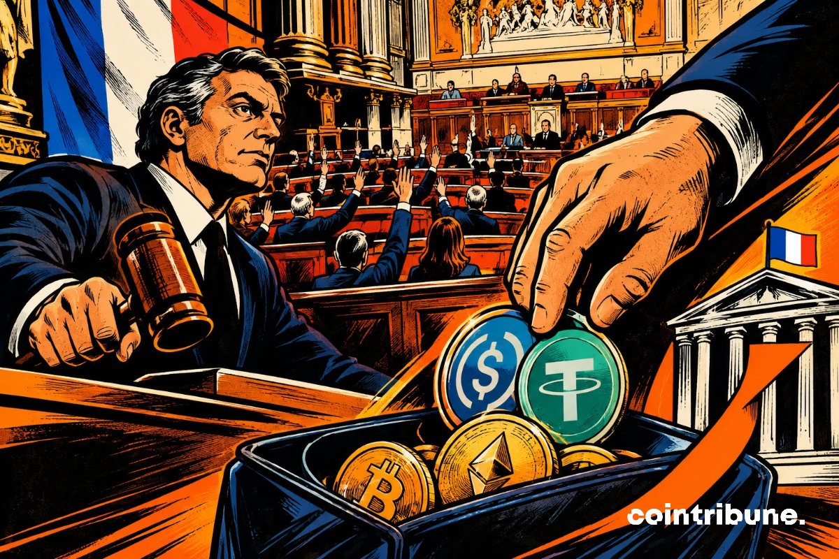 Les parlementaires français votent une mesure fiscale visant les échanges de stablecoins. Le sujet associe pouvoir politique, réglementation financière et univers des cryptomonnaies.