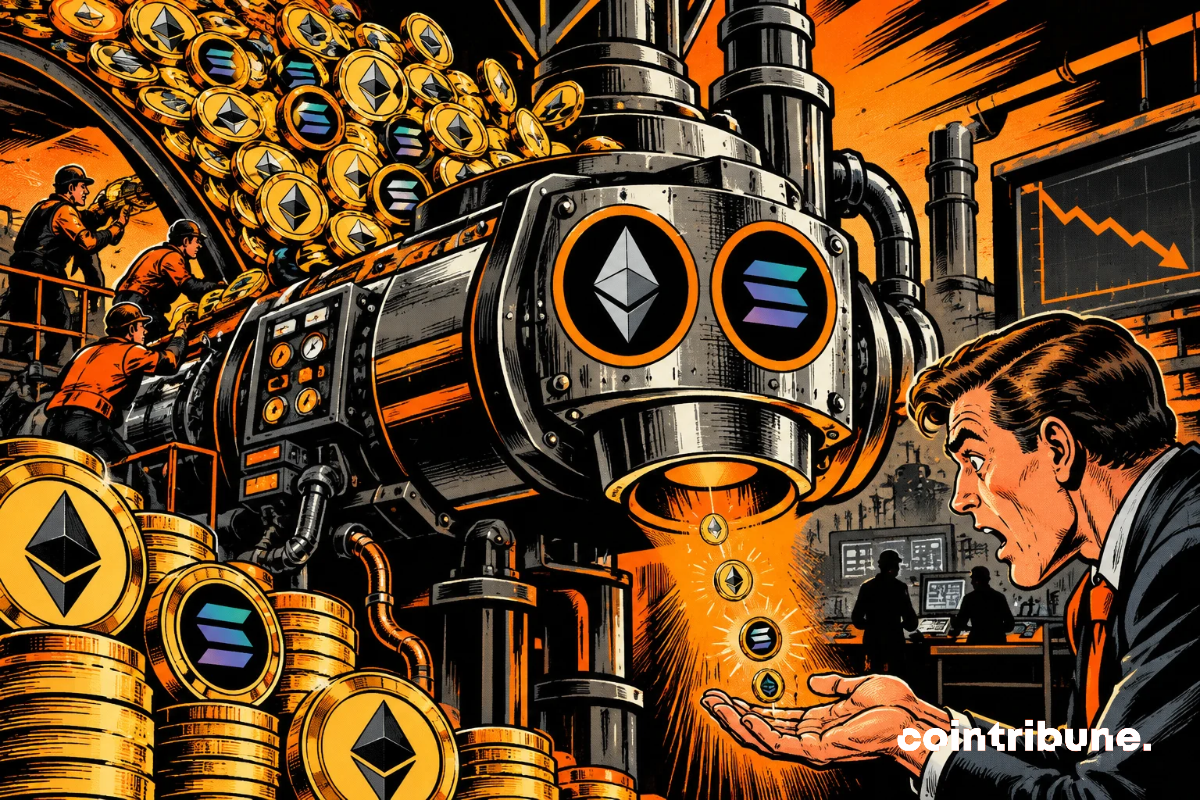 Ethereum et Solana : Le staking bat des records, les rendements baissent