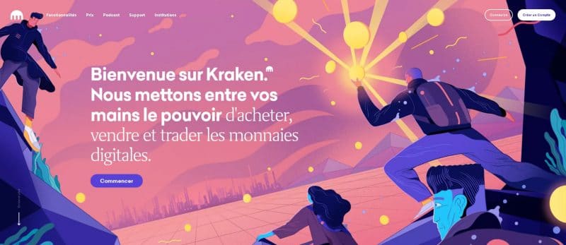 Sur Kraken, vous pouvez acheter du Monero avec une monnaie Fiat ou une cryptomonnaie