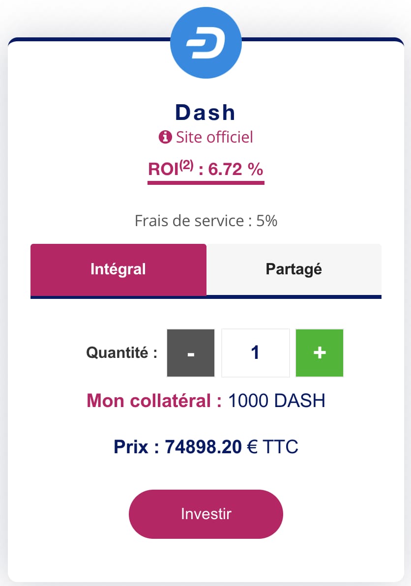 dash monede la btc