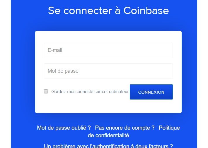 Se connecter à Coinbase