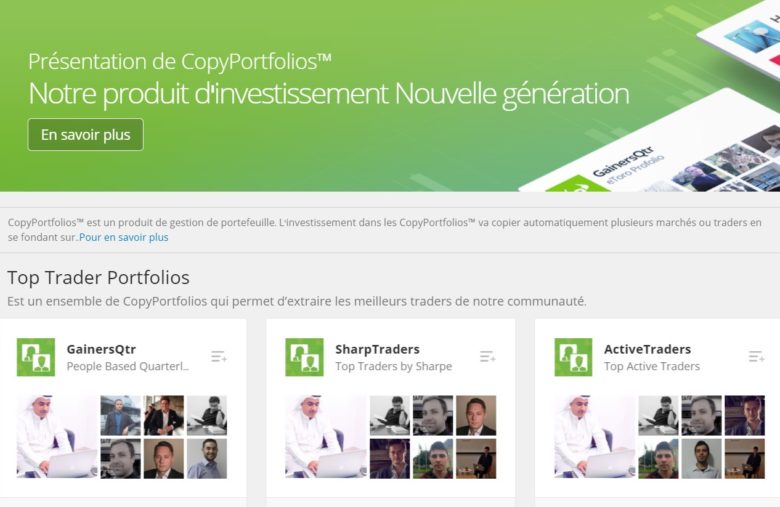 Le Copyportfolio rassemble les meilleurs traders