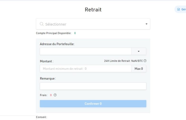 Exportez vos cryptomonnaies dans votre wallet