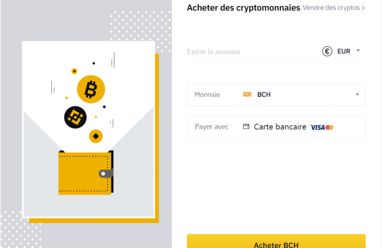 L'achat de Bitcoin Cash par CB sur Binance est le plus rapide