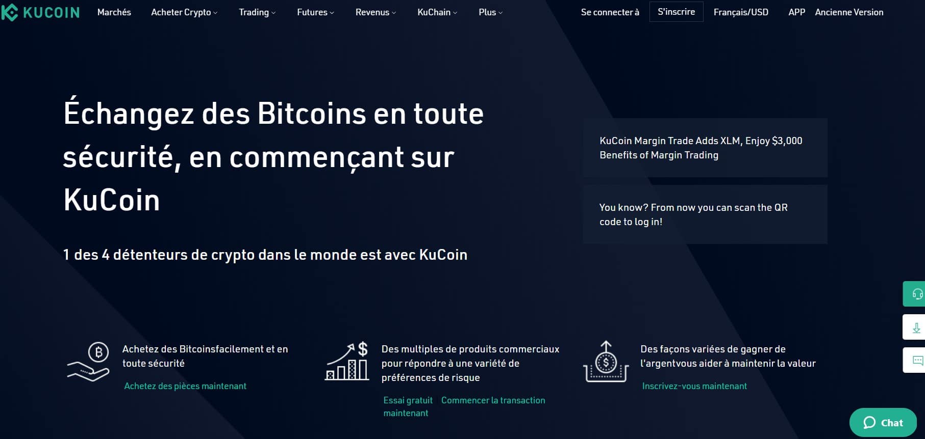 KuCoin est principalement une plateforme d'échange