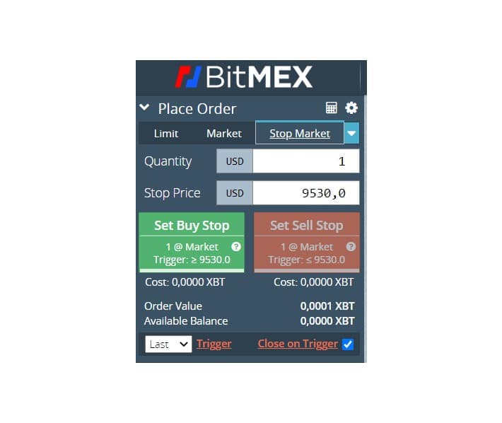 Placer un Stop Market vous permet de limiter vos pertes