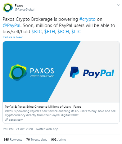 PayPal Paxos