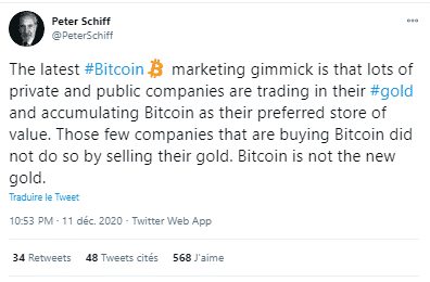 Peter Schiff Bitcoin BTC or