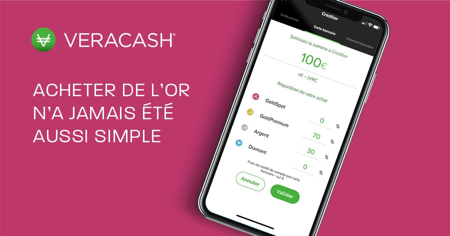 Veracash, acheter de l'or n'a jamais été aussi simple