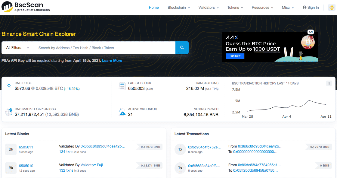 BlockExplorer, Etherscan, Eth, BSC, Polkadot
