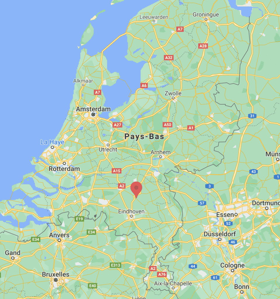 Carte de Veghel aux Pays Bas