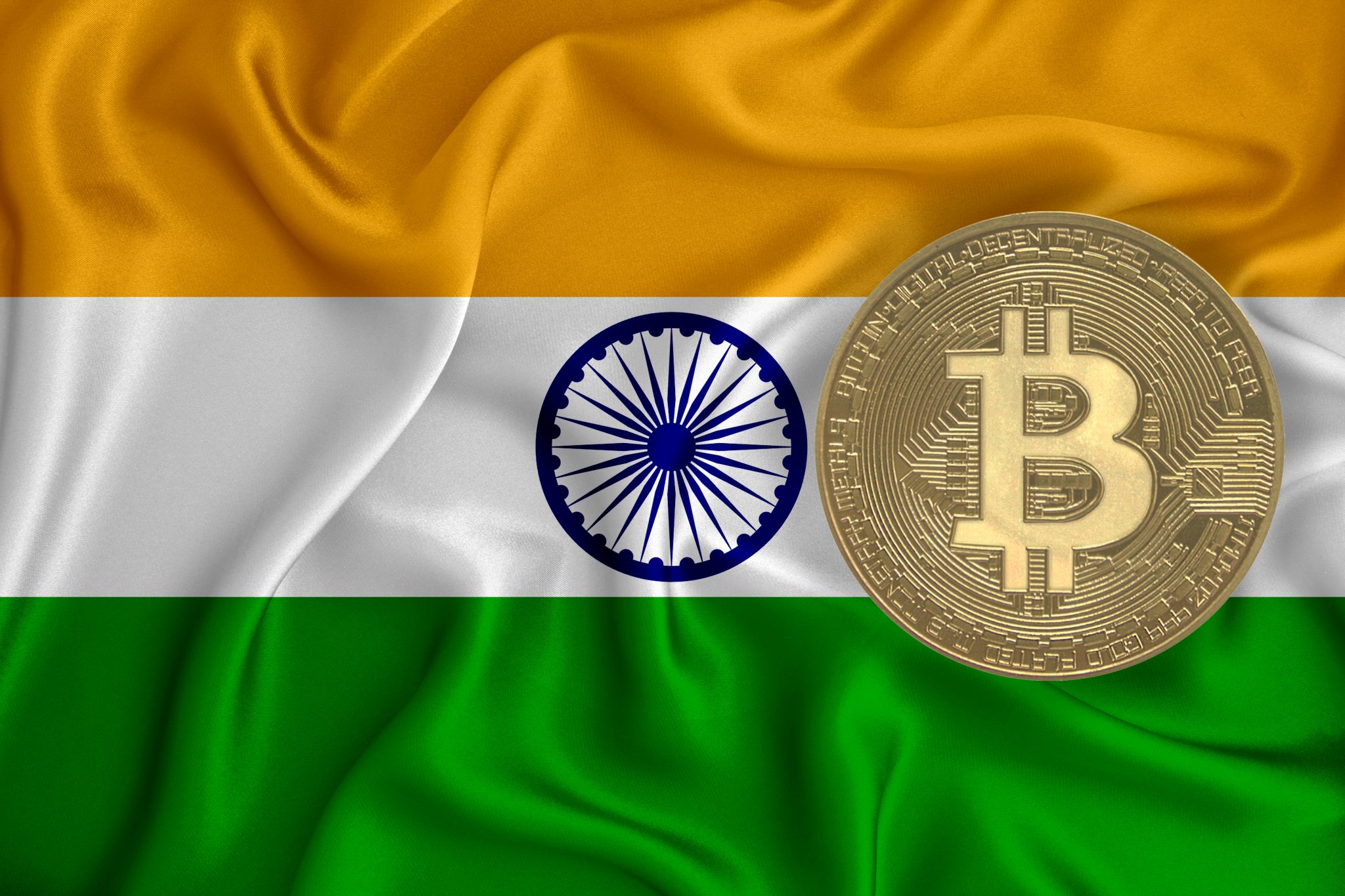 flag, bitcoin gold coin on flag background. The concept of blockchain, bitcoin, currency decentralization in the country. 3d-rendering