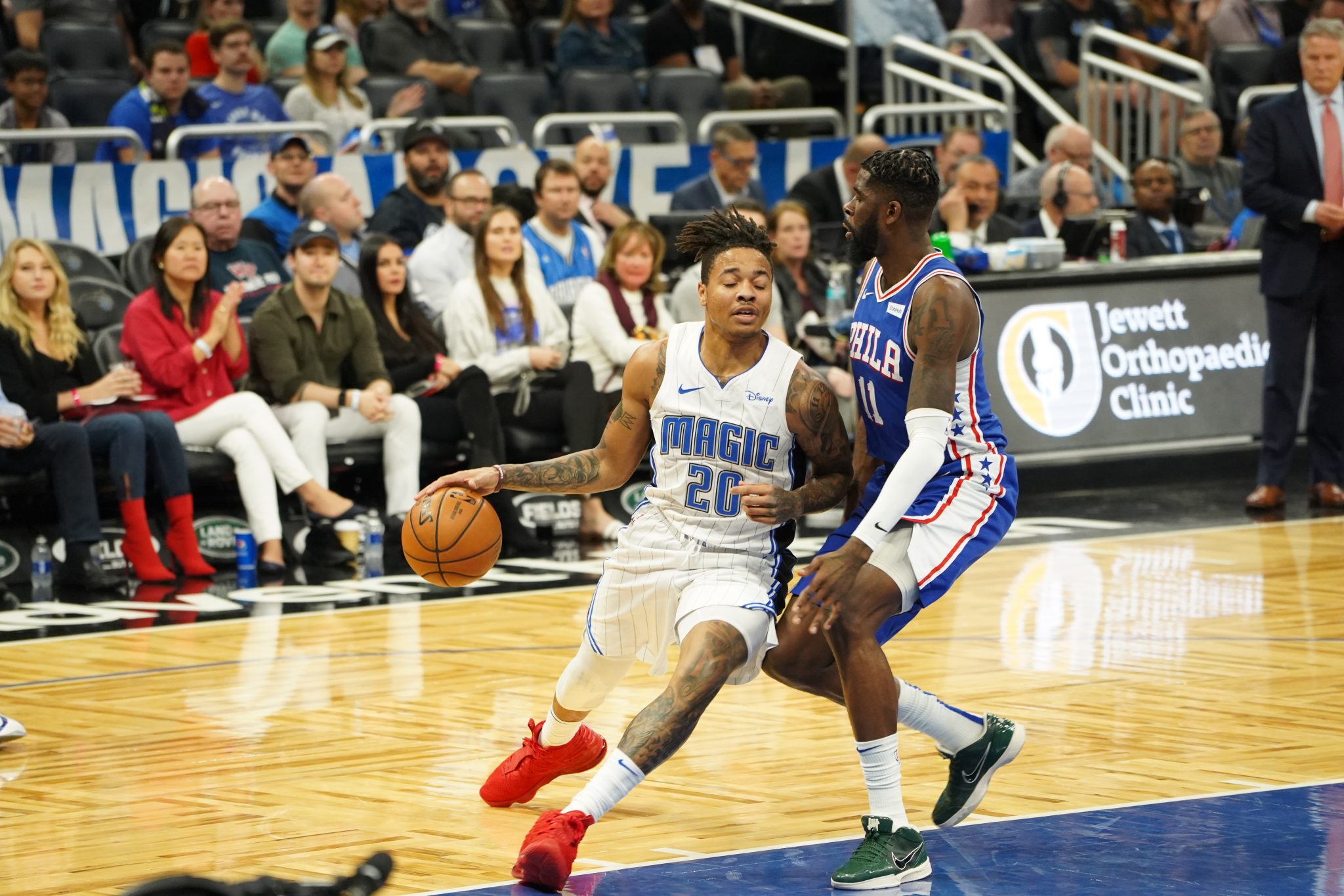 Orlando Magic hosts the Philadelphia 76ers at the Amway Arena in Orlando, Florida on Friday December 27, 2019.