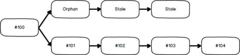 Résolution de deux chaînes de blocs, Source : 2miners.com