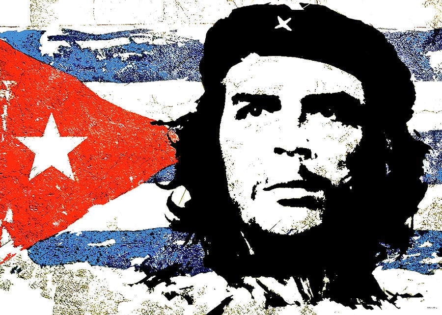 che guevara sidewalk graffiti thomas pollart