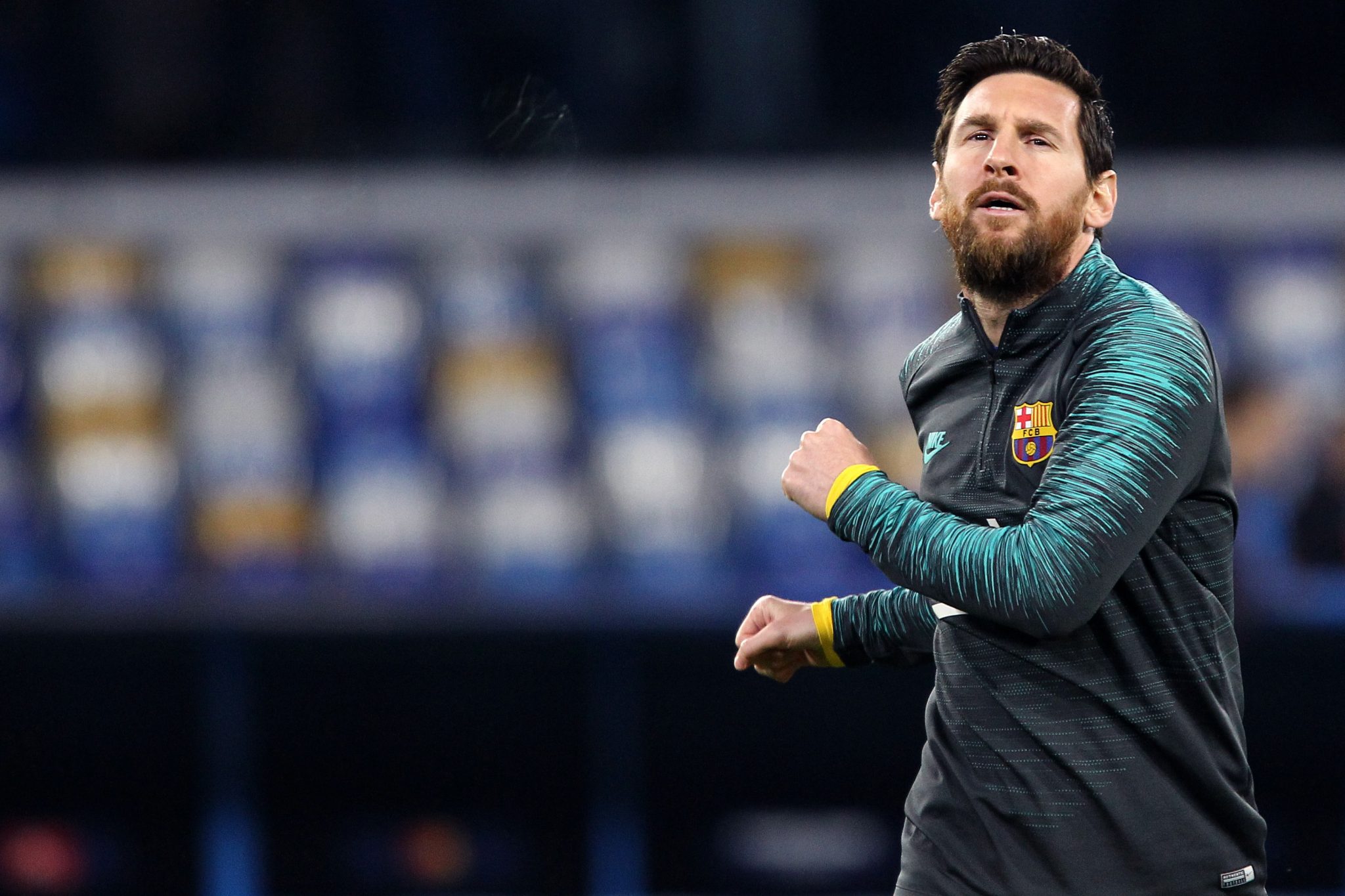 Napoli - Italy. Uefa Champions League 2019-20 - Ssc Napoli vs Barcelona Fc - Lionel Messi of Fc Barcelona