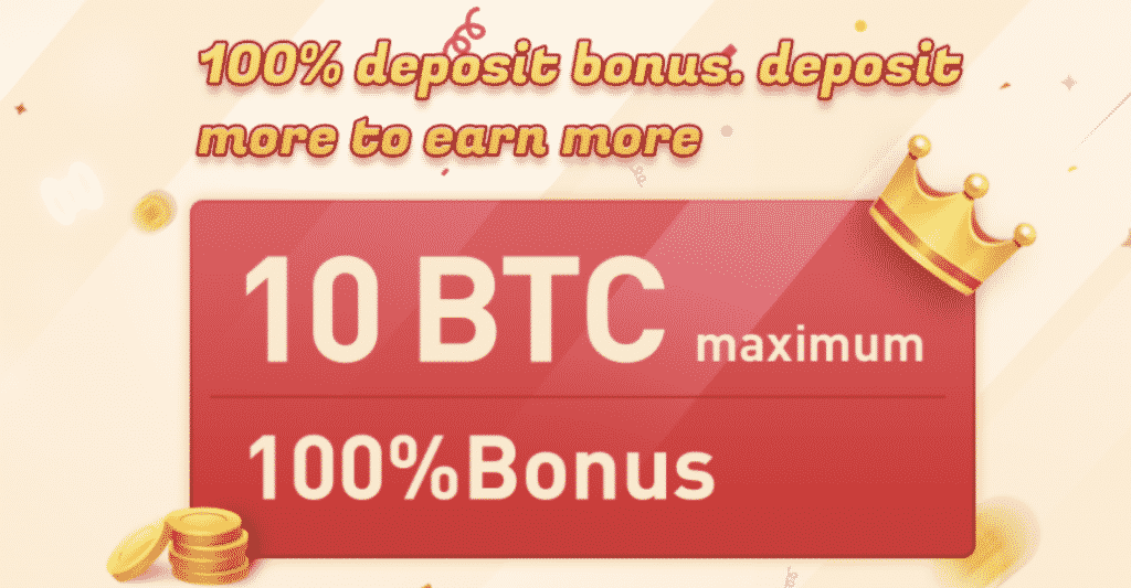100% de bonus de dépôt 